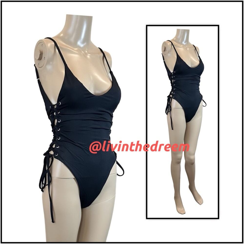 Copied - BERRY BEACHY ADELE ONE PIECE- BLACK L - Picture 11 of 14